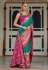 Patola silk print Saree in Sea green colour 497A