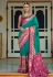 Patola silk print Saree in Sea green colour 497A