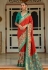 Patola silk print Saree in Rust colour 497E