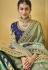 Silk Saree with blouse in Grey colour 5501