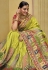 Silk Saree with blouse in Light green colour 5512