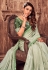 Satin silk Saree with blouse in Pista green colour 6564