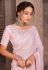 Organza Saree with blouse in Pink colour 6568