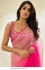 Bollywood Jhanvi Kapoor Inspired pink shaded organza saree