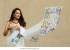 Bollywood Model White Pure Organza hand work saree