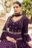 Purple georgette long anarkali suit 925