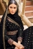 Black georgette abaya style anarkali suit 922