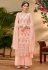 Peach viscose georgette palazzo suit 10114