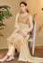 Beige viscose georgette pakistani suit 10116