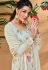 Pista green viscose georgette palazzo suit 10111