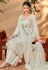 Pista green viscose georgette palazzo suit 10111