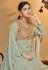 Sea green viscose georgette pakistani suit 10113