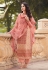 Peach viscose pakistani suit 16072