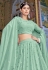 Georgette circular lehenga choli in Sea green colour 152