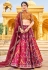 Silk circular lehenga choli in Magenta colour 157395