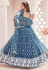 Net circular lehenga choli in Blue colour 2121