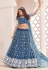 Net circular lehenga choli in Blue colour 2121