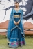 Net a line lehenga choli in Blue colour 1010