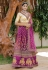 Net a line lehenga choli in Purple colour 1011