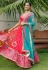 Net a line lehenga choli in Pink colour 1014