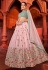 Georgette circular lehenga choli in Pink colour 158192