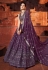 Georgette circular lehenga choli in Purple colour 158195