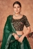 Organza a line lehenga choli in Green colour 4001