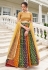 Faux georgette circular lehenga choli in Multicolor colour 146