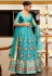 Net a line lehenga choli in Aqua colour 1015