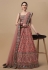 Silk kalamkari circular lehenga choli in Pink colour 1501