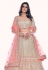 Soft net circular lehenga choli in Off white colour 36002