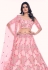 Soft net circular lehenga choli in Pink colour 36005