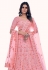 Soft net circular lehenga choli in Pink colour 36008