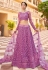 Net a line lehenga choli in Purple colour 2084B