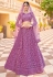 Net a line lehenga choli in Purple colour 2084B