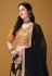 Satin silk a line lehenga choli in Black colour 11002