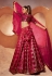 Velvet circular lehenga choli in Magenta colour 2282