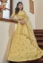 Art silk a line lehenga choli in Yellow colour 4802