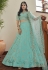 Art silk a line lehenga choli in Sky blue colour 4801