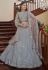 Art silk a line lehenga choli in Grey colour 4805