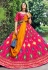 Silk circular lehenga choli in Magenta colour 2224