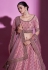 Silk a line lehenga choli in Pink colour 34003