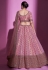 Silk a line lehenga choli in Pink colour 34003