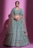 Silk a line lehenga choli in Sea green colour 34004