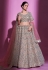 Crepe a line lehenga choli in Beige colour 34007