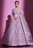 Soft net a line lehenga choli in Light purple colour 34010