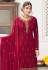 Georgette palazzo suit in Magenta colour 161329