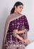 Faux georgette sharara suit in Purple colour 6103