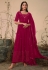 Georgette palazzo suit in Magenta colour 4825