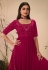 Georgette palazzo suit in Magenta colour 4825